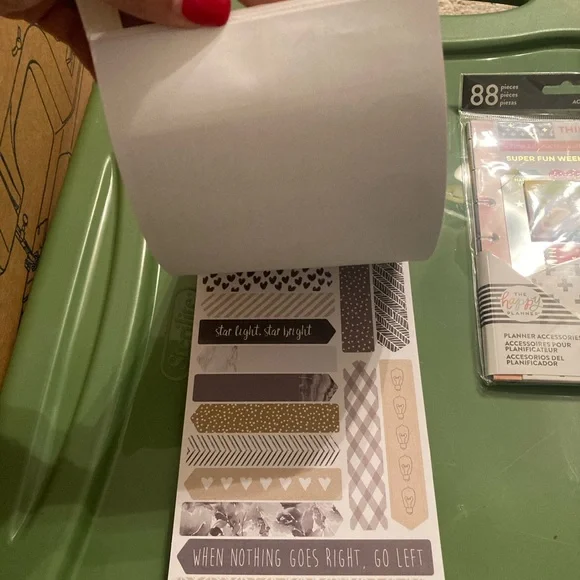 SOLD The Happy Planner Motivational Sticker Book - Gold and Pink Accents - Picture 9 of 9